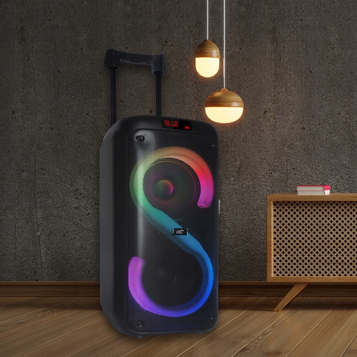 DUŻY GŁOŚNIK BEZPRZEWODOWY BLUETOOTH PARTYBOX USB KOLUMNA XXL KARAOKE