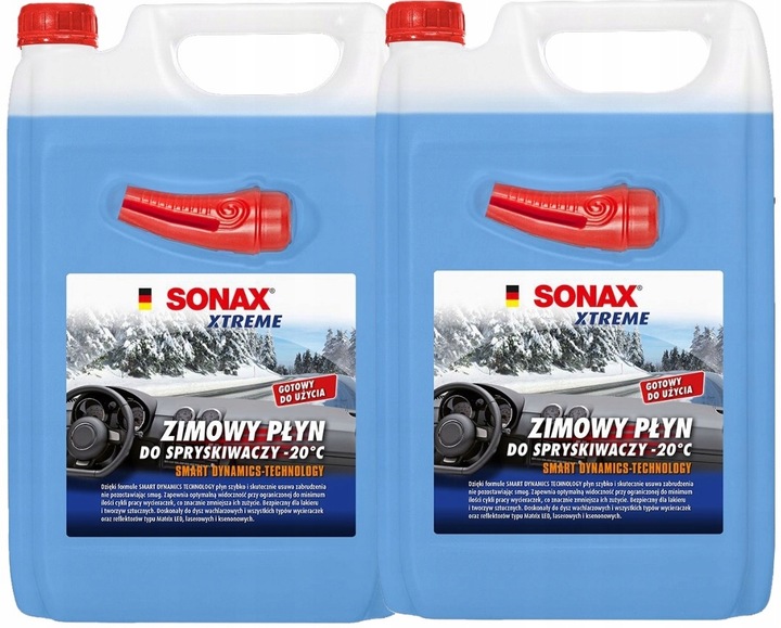 2x SONAX XTREME ZIMOWY PŁYN DO SPRYSKIWACZY -20°C 4L