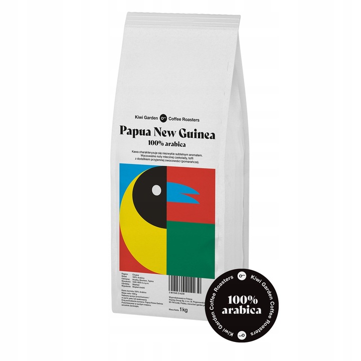 Kawa ZIARNISTA DO EKSPRESU Świeżo palona 100% Arabica BRAZYLIA+PAPUA 2X1KG