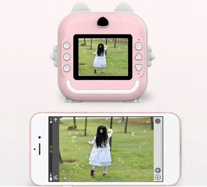 MINI DRUKARKA DRUKUŚ 2.0 APARAT NATYCHMIASTOWY TERMICZNA ZDJĘCIA + 13 ROLEK