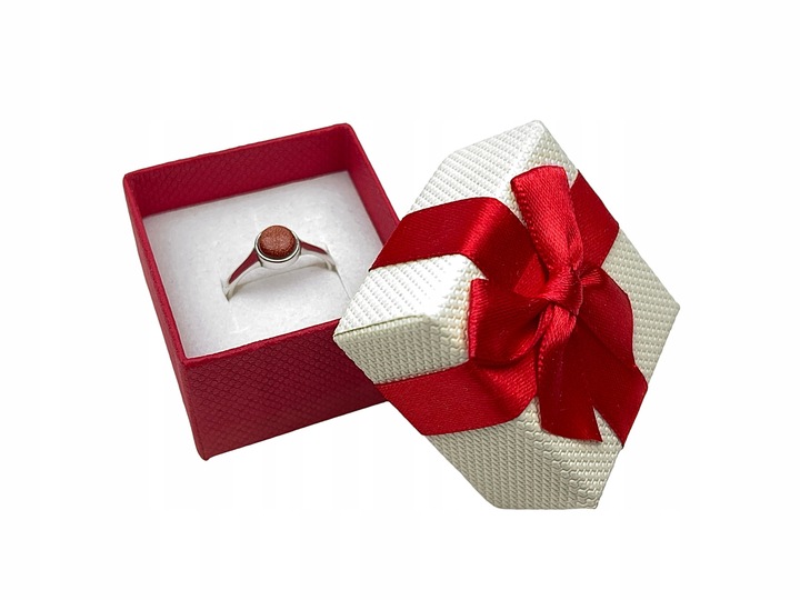 klasyczny pierścionek z małym oczkiem piasek pustyni rozmiary do wyboru