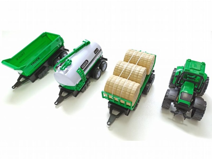 ZESTAW TRAKTOR PRZYCZEPA BELE SIANA CYSTERNA FARM