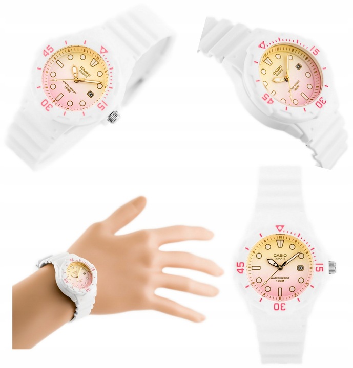 Zegarek CASIO dla dziewczynki PREZENT DZIECIĘCY +BOX +TOREBKA +GRAWER