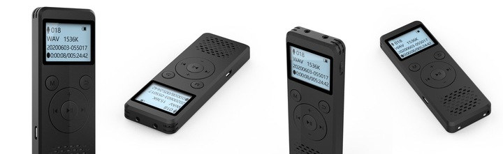 DYKTAFON Szpiegowski PODSŁUCH Dziennikarski 8GB 1536Kbps 110godzin 1.8cala