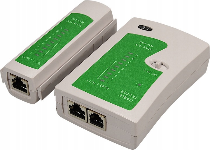 TESTER OKABLOWANIA LAN DO KABLI PRZEWODÓW SIECIOWYCH LED RJ45 RJ11RJ12