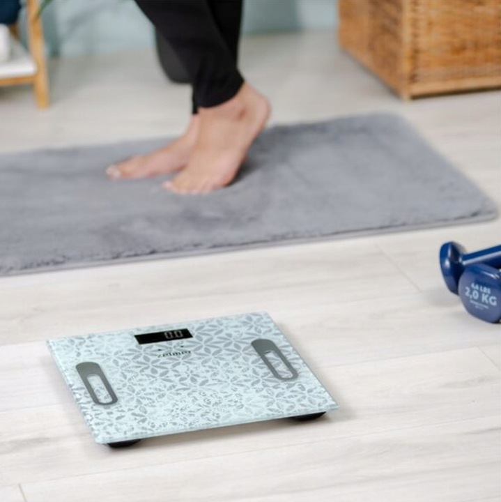 Waga łazienkowa elektroniczna Zelmer ZBS1012 Wyświetlacz LCD max. 180kg BMI