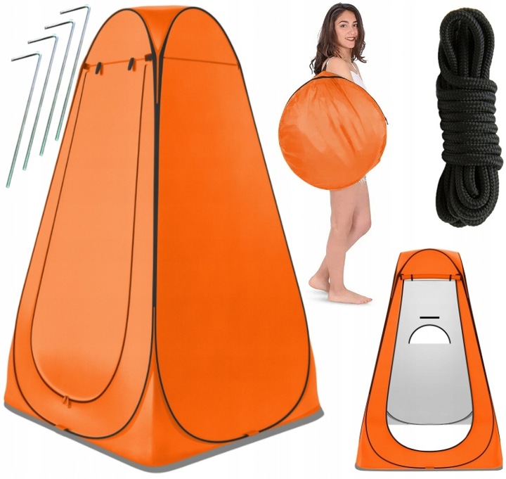 3W1 Namiot Plażowy Przebieralnia Toaleta WC Kabina Prysznic Kempingowy 185c