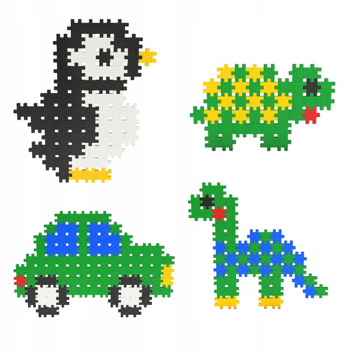 KLOCKI KONSTRUKCYJNE MINI WAFLE Meli Minis Pastel 1200 El PUZZLE MOZAIKA