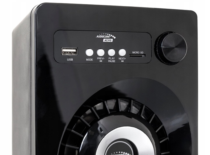 GŁOŚNIKI KOMPUTEROWE 2.1 280W Bluetooth USB SD FM JACK LED Audiocore AC910