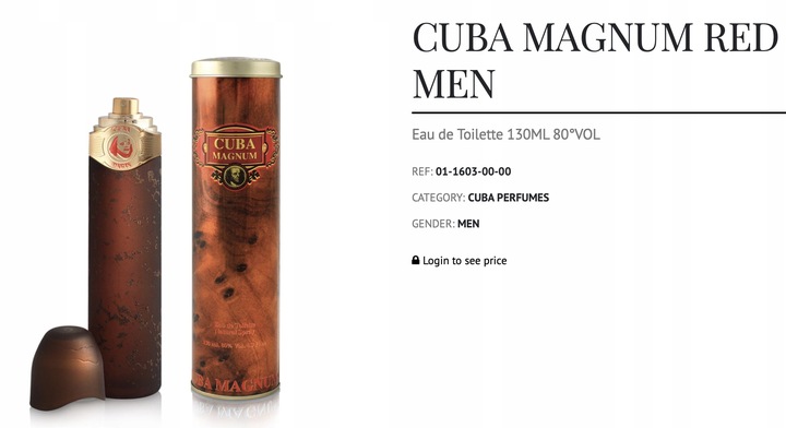 CUBA ORIGINAL MAGNUM MEN RED EDT 100 ML
