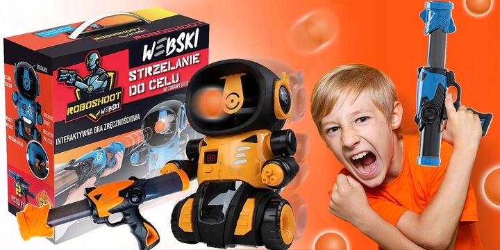 Zabawka Dla Dzieci Strzelanie do Celu Robot Roboschoot Licznik Punktów