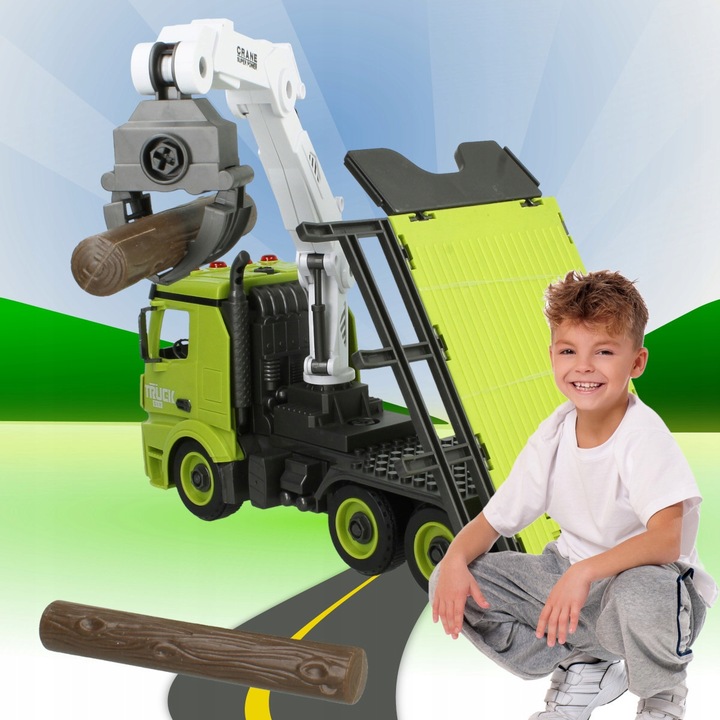 Auto Do Skręcania Rozkręcania Mały Mechanik Jeździ z Napędem Światła Dźwięk