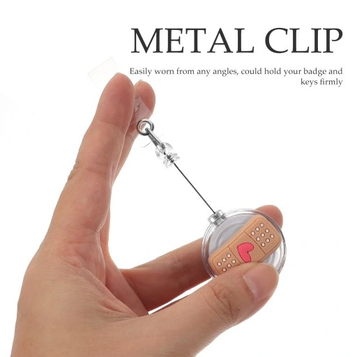 PIELĘGNIARKI ODZNAKA IDENTYFIKATOR KLIP UCHWYT NA NAZWISKO ROLKA 4 SZT