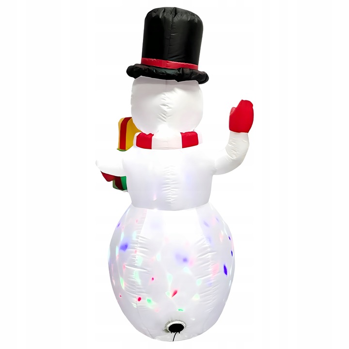 BAŁWAN nadmuchiwany ŚWIECĄCY DUŻY pompowany LED 150cm dmuchaniec