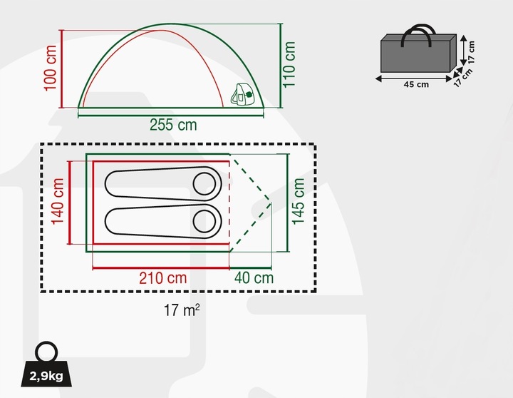 Namiot turystyczny Coleman Darwin 2 osobowy