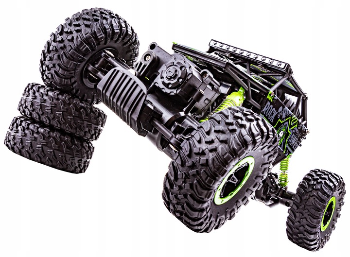 Samochód RC Auto CRAWLER 2.4GHz 4x4 ZDALNIE STEROWANY 2 x pakiet zielony