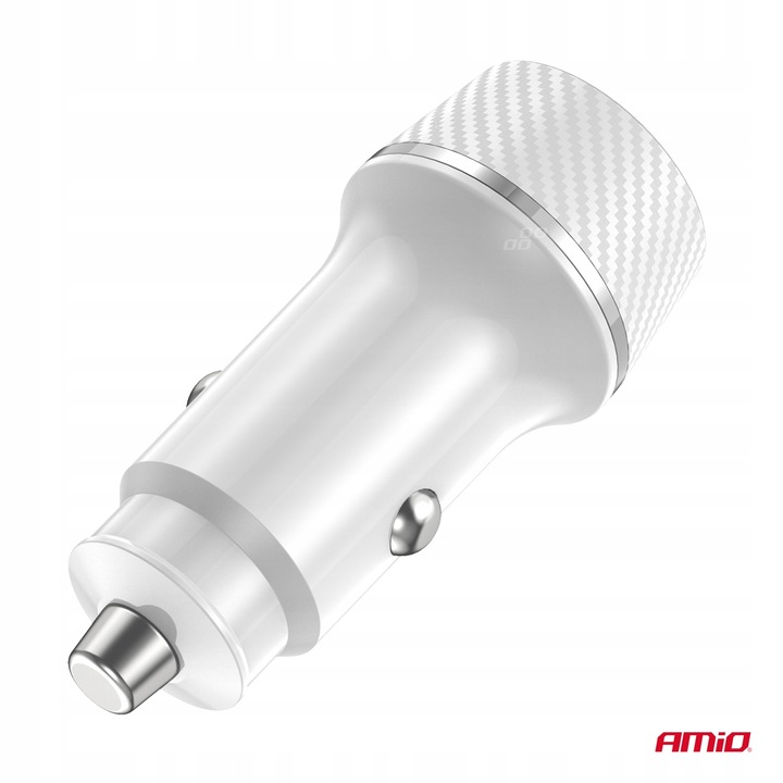 Ładowarka samochodowa USB-A + USB-C 20W