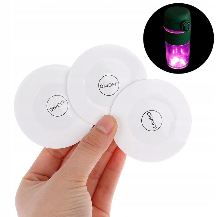 PODSTAWKI LED pod szklanki ZESTAW 10 szt PODKŁADKI dekoracja świąteczna