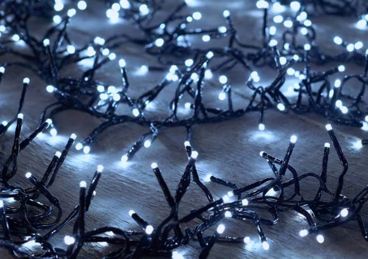 LAMPKI CHOINKOWE 500 LED ZEW/WEW BIAŁE ZIMNE