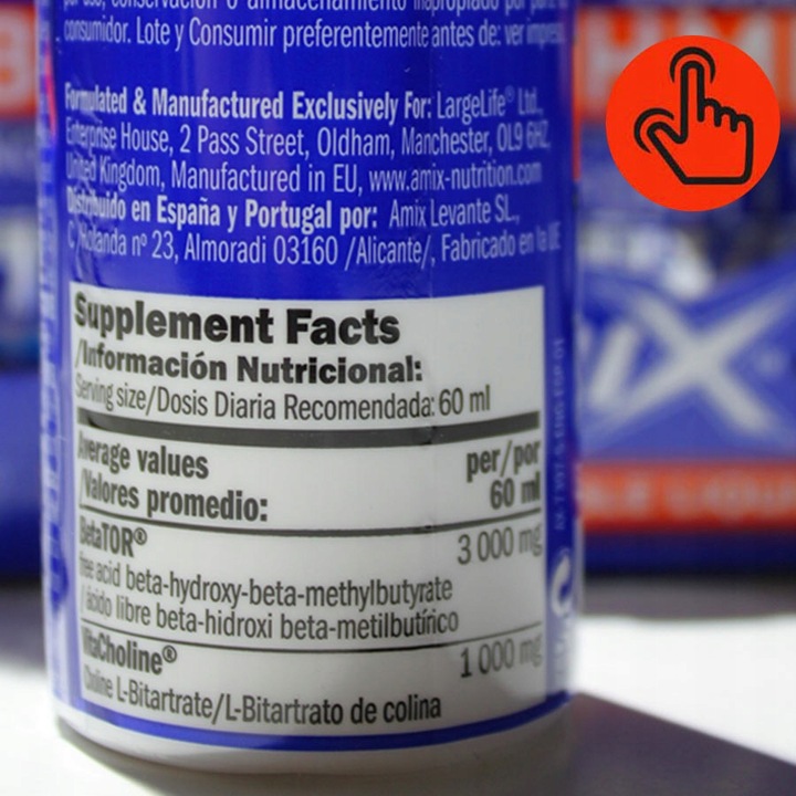 HMB SHOT w Płynie - Mocna Formuła 20 ampułek Amix