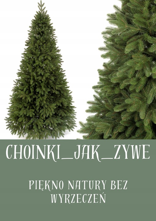 Choinka Ekskluzywna sztuczna Świerk 3D 100% PE 130 cm sylikonowa jak żywa