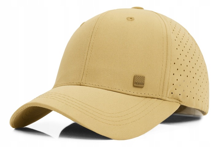 CZAPKA z Daszkiem Bejsbolówka Oddychająca Głęboka BEŻOWA Pako Jeans