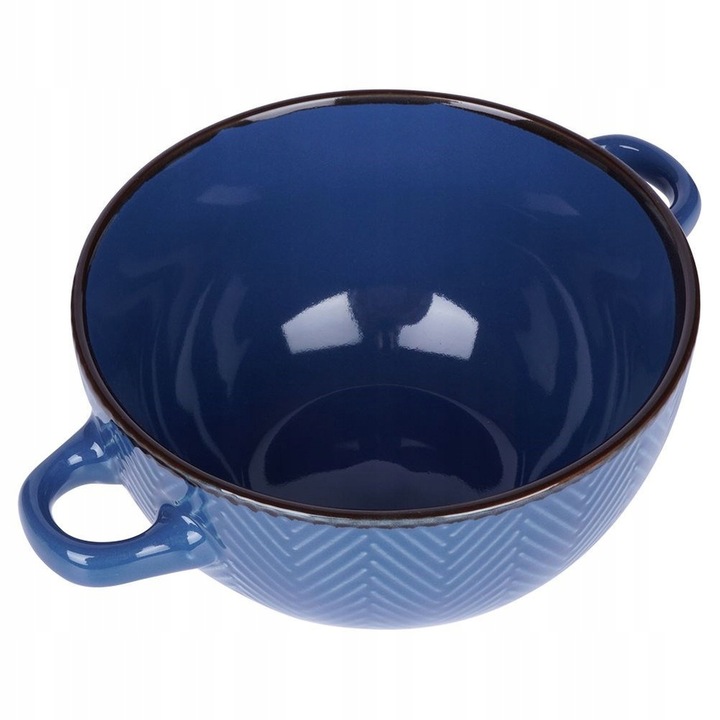 4x Miski BULIONÓWKI miseczki na zupę gulasz płatki z uszami uchwytami 620ml