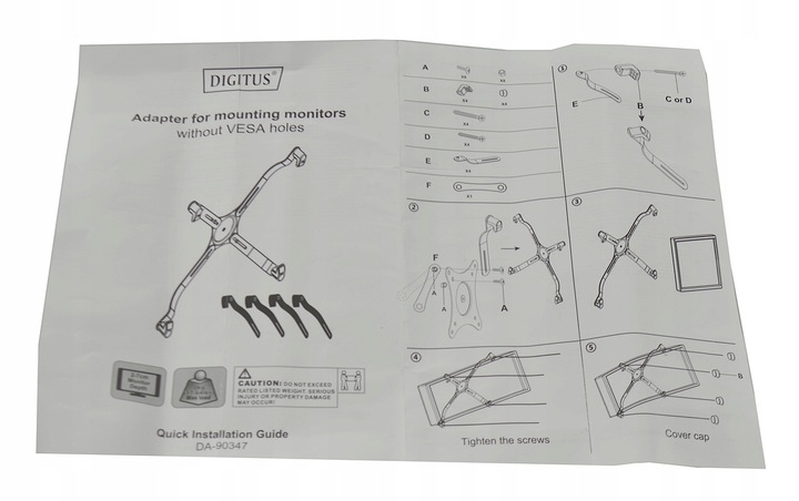 ADAPTER DO MONITORA LCD BEZ OTWORÓW VESA DIGITUS