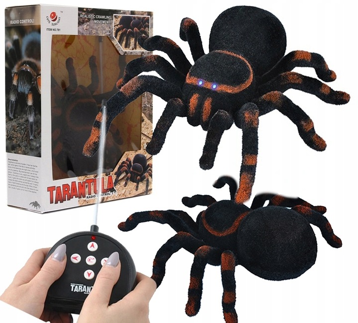 PAJĄK ZDALNIE STEROWANY LED NA PILOT DUŻY TARANTULA ZABAWKA DLA DZIECI