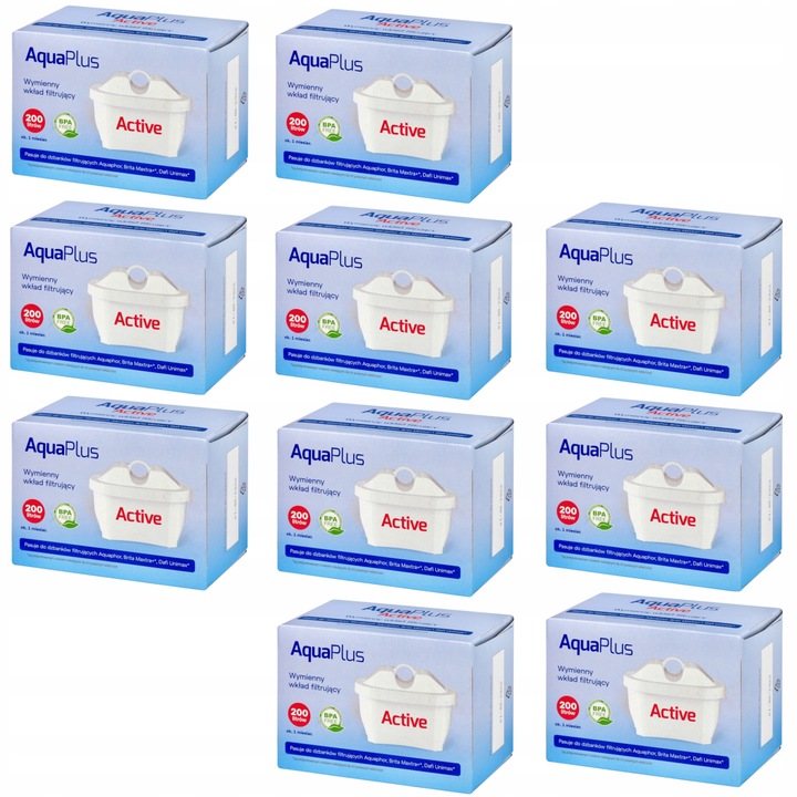 Filtr Aquaplus Active wkład do dzbanka filtrującego wodę 10 szt.