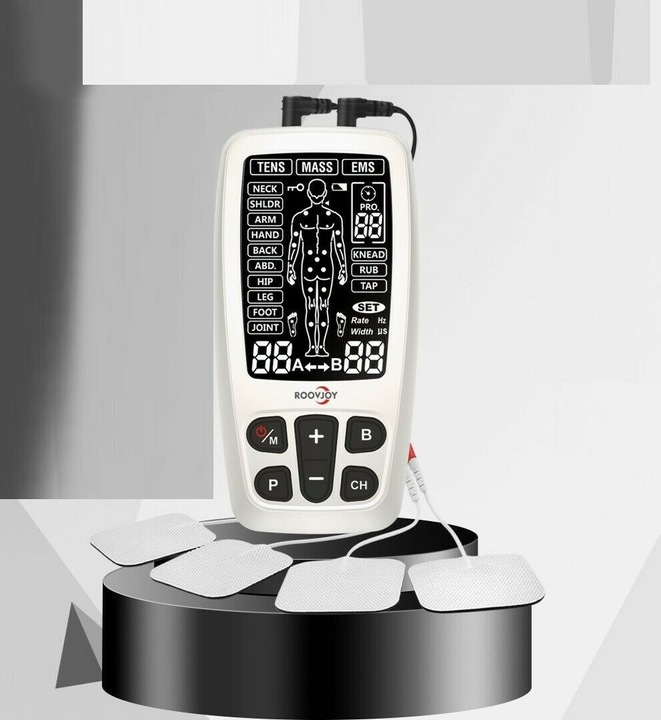 ELEKTROSTYMULATOR Mięśni RoovJoy TENS EMS MASS USB