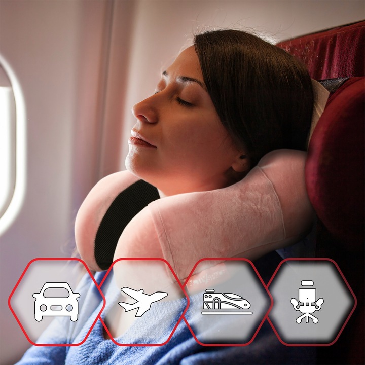 PODUSZKA PODRÓŻNA TURYSTYCZNA ROGAL NA SZYJĘ ZAGŁÓWEK DO SAMOCHODU MEMORY