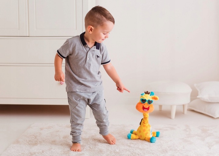 DUMEL TAŃCZĄCA ŻYRAFA ALEK INTERAKTYWNA ZABAWKA kręci szyją świeci MELODIE