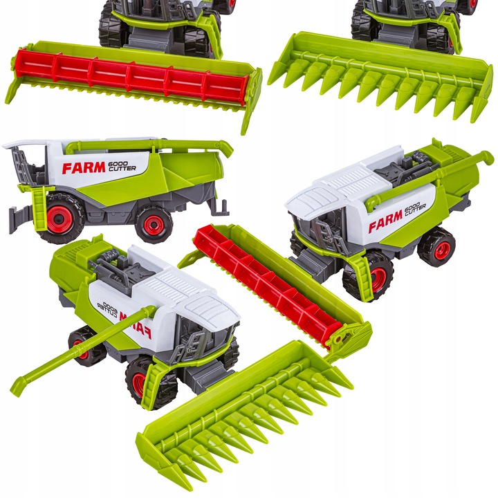 ZESTAW Traktorów TIR FARMA dla Dzieci Kombajn Zwierzęta Pojazdy Rolnicze