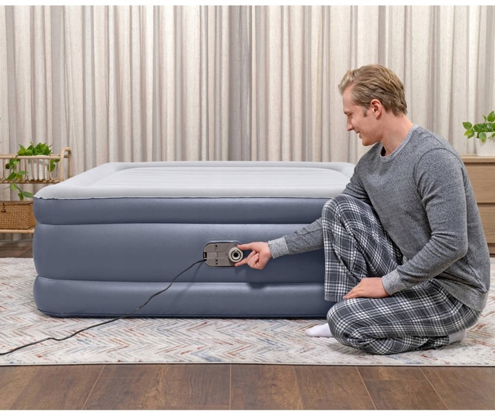 Materac Dmuchany DWUOSOBOWY ŁÓŻKO z POMPKĄ el. 203x152x51cm BESTWAY