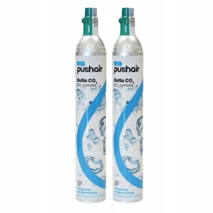 Dafi nabój butla CO2 do saturatora używany 425g zestaw 2 szt.