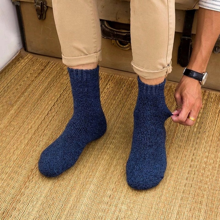 3x ULTRA CIEPŁE SKARPETKI MĘSKIE SKARPETY WEŁNIANE GRUBE Z WEŁNY 40-43