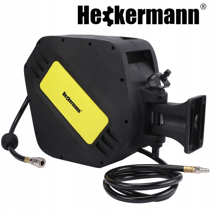 WĄŻ PNEUMATYCZNY ZWIJAK AUTOMATYCZNIE ZWIJANY DO KOMPRESORA BĘBEN 20m + 2m