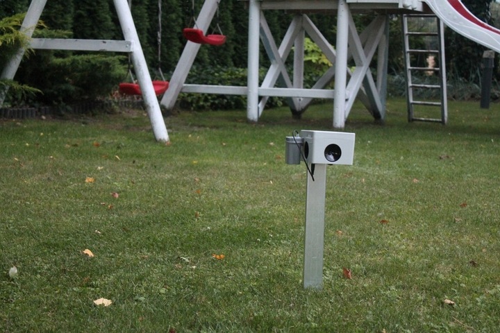 Potężny odstraszacz ogrodowy na kuny lisy szczury myszy, 2500 m2