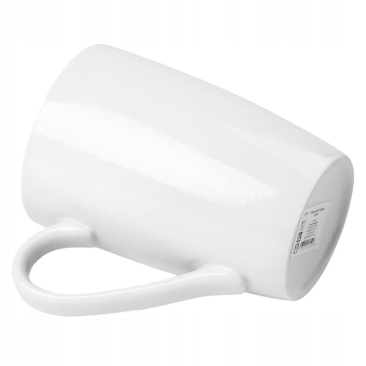 9x KUBEK PORCELANOWY BIAŁY 300ml do KAWY HERBATY NAPOJÓW KUBEK z UCHEM