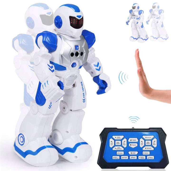 INTELIGENTNY ROBOT RC CZUJNIK DO WCZESNEJ EDUKACJI DLA DZIECKA + PILOT