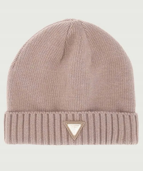 Czapka zimowa Guess Beanie na zimę Damska Modna Ciepła V4BZ08Z39B0 Beżowa