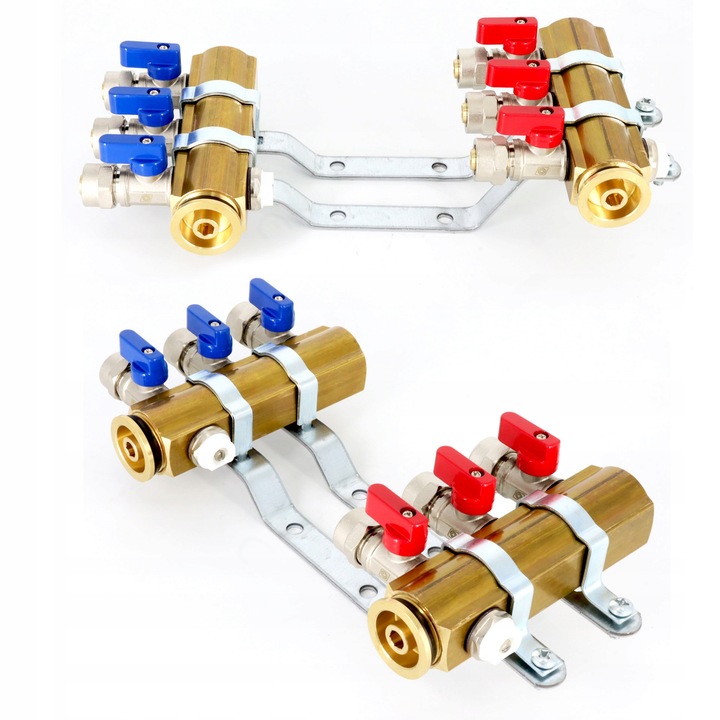 Rozdzielacz C.O. 3 obwodów zaworki PEX odpowietrzniki DO GRZEJNIKÓW