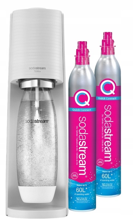 Saturator SodaStream Terra + Butelka + 2 Cylindry