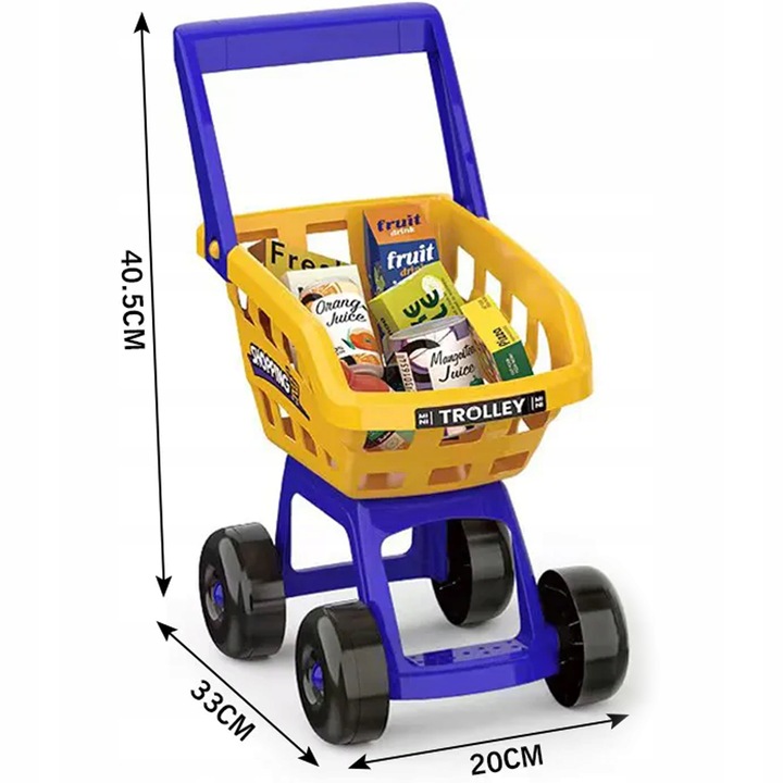 SUPERMARKET SKLEP OBROTOWA KASA dla Dzieci LODÓWKA KOSZYK MATADI