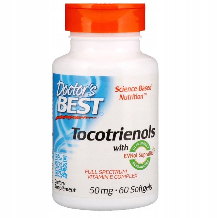 DOCTOR'S BEST Tocotrienols 60caps TOKOTRIENOLE WITAMINA E KOMPLEKS