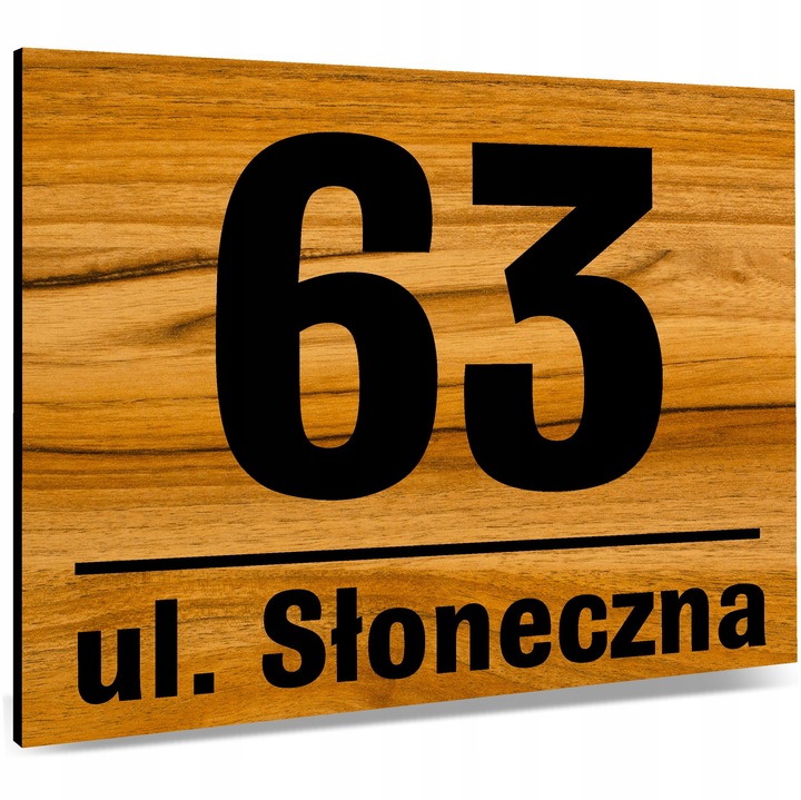 Tabliczka Tablica ADRESOWA ALUMINIOWA Numer domu DIBOND DUŻA