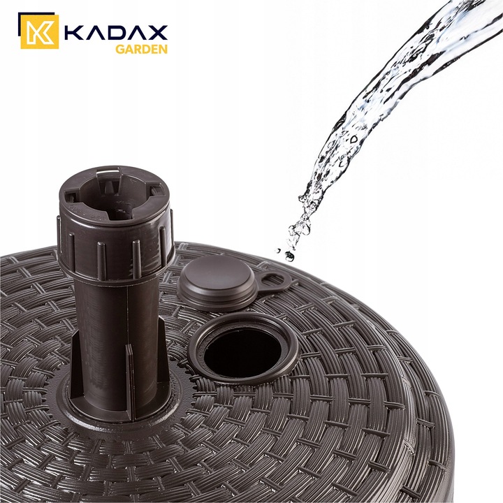 PODSTAWA PARASOLA STOJAK POD PARASOL OGRODOWY OKRĄGŁY 39cm OBCIĄŻNIK BRĄZ