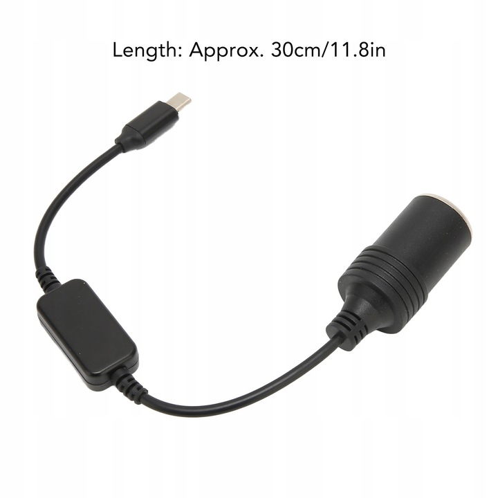 ADAPTER ZAPALNICZKI SAMOCHODOWEJ 5V USB C DO 12V