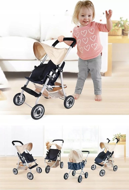 Wózek spacerówka dla lalki Super Lekki
